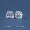 Cristal Branco Piezoelétrico Escultura Leão Despertando Raposa de Nove Caudas Acessórios Urso Pixiu Pulseira Joias Artesanais Exclusivas DIY Atacado