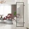 Tela divisória de vidro para banheiro vidro espessado luxo leve sala de estar banheiro hall francês móvel grade moderna