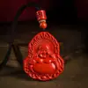 Colección de Colgantes de Cinabrio Natural y Arena Púrpura Dorada, Collares de Pareja del Año Zodiacal, Venta al por Mayor y Dropshipping de Joyería y Regalos de Mercado Callejero