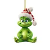 Pendente de Bebê Grinch 2D Novo Transfronteiriço Decoração de Natal Decoração de Árvore de Natal Pingente de Acrílico