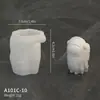 Molde de Resina de Astronauta Lunar DIY Astronauta de Dibujos Animados Yeso de Aromaterapia Decoración de Mesa Molde de Silicona para Apretar