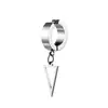 Pendientes de clip para oreja de moda coreana transfronterizos, pendientes colgantes de acero de titanio y acero inoxidable, fabricantes de joyería de acero inoxidable en venta