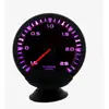 Ponteiro GRD em estoque (74MM) instrumento para modificação de carro, mostrador preto com suporte, instrumento de corrida