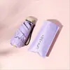 Mingxia 50% de Desconto Guarda-chuva Mini de Bolso Dobrável Portátil com Proteção Solar 8K Ultra-Leve Resistente a UV Chuva e Sol com Revestimento Preto Guarda-sol