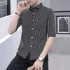 Dropshipping de Comercio Exterior Transfronterizo, Ropa de Hombre Más Vendida en Aliexpress, Camisas de Manga Media para Hombre de Alta Conversión