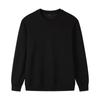 Sudadera de algodón puro suave y agradable para la piel para comercio exterior transfronterizo, suéter deportivo de cuello redondo de color sólido para hombre, monos personalizables
