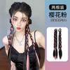Peluca Koni Trenzas Boxeadora Trenzas para Mujer Celebridad de Internet Chica Popular Trenzas Cabello Sintético Rastas Doble Cola de Caballo Trenzas Y2K