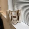 Bolsa Tote Grande de Alta Calidad Estilo Coreano Transfronteriza para Mujer, Nueva Moda Tendencia Casual Estudiante Clase Bolso de Hombro para Viajes