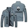 2023 nuevo comercio exterior europeo y americano talla grande moderno cuello alto cremallera logotipo de coche chaqueta abrigo personalización de logotipo ropa de hombre talla grande