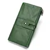Carteira Versátil de Couro Genuíno Moda Slot para Cartão Multifuncional Clutch Porta-Moedas Mais Vendido Coleção Slot para Cartão Atacado