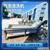 Lavadora automática de burbujas de acero inoxidable para dátiles y uvas, Lavadora de verduras de hoja Fuwangda
