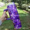 Taza de Coche de 40 oz con Asa, Taza Aislada con Popote, Taza de Hielo para Mantener Frío Montable en Coche, Taza de Agua Fantasma de Halloween