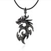 Colgante de estudiante moderno y elegante de estilo europeo y americano para hombre, collar de dragón de llama agresivo, collar con explosiones de Taobao
