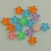 Colgante de Estrella de Cinco Puntas con Rodajas de Carambola de Fruta de Simulación Colorida de 27 mm para Llavero DIY, Colgante para Correa de Teléfono, Adorno