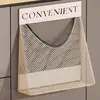 Bolsas Blancas para Basura de Cocina con Asas para Uso Doméstico, Específicamente para Residuos Húmedos, Bolsas de Plástico para Separar