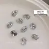 Brilhante K9 Base Aberta Ovo de Pombo Empilhado Joias de Diamante para Nail Art Joias de Luxo Acessível Loja Boutique Acabamento Manual Decoração de Unhas com Diamantes Empilhados
