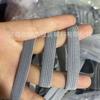 Cinturón elástico gris de 1 cm, venta al por mayor, fabricante de cinturones elásticos de colores, soporte personalizado para antifaz.