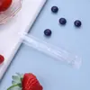 [Atacado] Garfo de Fruta Descartável Embalado Individualmente Plástico Transparente Palito de Fruta Inserção para Frutas Garfo Pequeno para Bolo Comercial