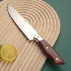 Faca de Chefe de Aço Inoxidável para Comércio Exterior, Faca para Frutas, Cabo de Madeira, Faca Doméstica Multiuso para Fatiar e Cortar Carne Atacado