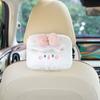 Caja de Pañuelos para Coche Lluvia Azul Dibujo Animado Peluche Colgante en Respaldo de Asiento de Coche Bolsita de Pañuelos Creativa Linda para Coche