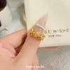 Anillo de Encaje Estilo Palacio Retro Flor de Iris para Mujer, Lujo Ligero, Sensación de Alta Gama, Diseño Hueco de Nicho, Anillo de Moda de Alta Gama