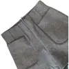 Pantalones cortos de lana para mujer primavera 2024 Nuevos pantalones de pierna ancha de cintura alta holgados tipo bootcut suit pantalones casuales estilo coreano