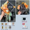 Gorra de Licenciatura Decorada con Flores Kit de Materiales Hecho a Mano DIY Decoración de Tocados de Graduación de Maestría Producto Terminado Infantil Estilo Chino