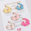 Accesorios de joyería DIY estilo coreano oro k gota de aceite aleación colgante pequeño serie chica bonita colgante para pulsera