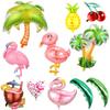 Decoração de Balão de Folha de Coco Tema de Praia do Havaí Balão de Abacaxi Coqueiro Novo Balão de Filme de Alumínio Flamingo