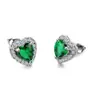 Venta caliente transfronteriza de shein Nuevos pendientes de botón de diamante retro para mujer, circonita, melocotón, amor, temperamento femenino, moda, venta al por mayor