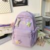 Mochila escolar de alto valor para niñas, bonita mochila para principiantes de secundaria, mochila sencilla de gran capacidad para el campus, mochila de dopamina para estudiantes de primaria