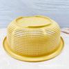 Cesta pequeña redonda para ojos Cesta para verduras de cocina doméstica Cesta para lavar verduras Encriptación hueca engrosada Colador Cesta para lavar arroz Cesta para verduras Cesta para frutas