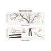 Árbol de Sakura Pájaro Jaula Planta Verde Hogar Pegatina de Pared Sala de Estar Sofá Habitación de Niños Decoración Transfronteriza Extraíble Mup2102