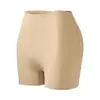 Pantalones Cortos de Seguridad y Ropa Interior Dos en Uno Sin Costuras Transfronterizos para Mujer, Entrepierna Fina de Algodón Puro, Leggings de Seda de Hielo de una Pieza, Anti-Exposición