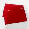 Fabricante de Tarjetas de Felicitación Tarjeta de Agradecimiento Personalizada para el Cliente Tarjeta de Papel Bronceado con Bendiciones Estilo Chino Invitación Festiva Impresión de Sobres
