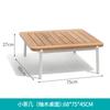 Combinación de sofá y mesa de centro de exterior nórdico, para villa, patio, jardín, hotel, B&amp;B, muebles de teca para exterior y ocio.