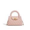 Nova Bolsa Xiangjia Pequena Xiangfeng Cadeia de Couro Vintage Bolsa Rômbica Pequena Bolsa Quadrada Bolsa de Mão Ombro Crossbody Bolsa