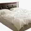 Juego de ropa de cama de cuatro piezas 100% algodón estilo japonés, estilo nórdico japonés, sábana blanca e funda de edredón ins, adecuado para primavera, otoño y verano