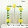 Festival de Qingming flor artificial Novo estilo decoração de lápide Crisântemo guirlanda Flor de plástico memorial Ramo de flor de vime flor artificial de túmulo