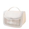 Bolso Cosmético de Gran Capacidad Bolso de Mano Pvc Esmerilado Bolso de Mano Cosméticos Artículos de Aseo Bolsa para Cosméticos Separación Seco y Húmedo Bolsa de Aseo