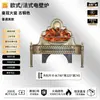 Tonglubao Jaula de Pájaros Estilo Francés Chimenea Eléctrica Calentador de Llama de Aluminio Fundido Sala de Estar en Casa Decorativo Núcleo de Chimenea Atomizado