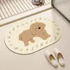 Alfombra de Piso de Dibujos Animados para el Hogar Felpudo para Puerta de Entrada Absorción de Agua Secado Rápido Antideslizante Resistente a la Suciedad Alfombra para Baño Pasillo Felpudo para Puerta de Entrada Alfombra