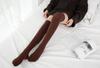 Medias de Nuevo Estilo para Niños Dibujo Color Sólido Calcetines por Encima de la Rodilla Japoneses de Primavera y Otoño Medias Trendy Estudiantes Calcetines Altos hasta la Rodilla de Algodón