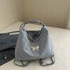 Bolso Tote Casual de Moda de Gran Capacidad 2024 Otoño Nueva Llegada Lazo Bolso de Hombro Sobaco Bolso de Hombro Bolso de Mujer