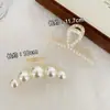 Pin de Perla Grande Pinza para la Parte Posterior de la Cabeza Pasador de Pelo Pinza de Tiburón de Gama Alta Pasador de Pelo Elegante Nuevo 2022