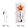 Cuchara Redonda Estilo Coreano de Acero Inoxidable Transfronteriza, Cuchara de Arroz para el Hogar y Niños, Cuchara para Postre, Cuchara para Café, Cuchara Engrosada, Cuchara Larga para Revolver