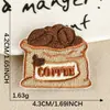 Desenho Animado Original Comida Sobremesa Café Máquina de Bordado Importada DIY Acessórios para Roupas Bolsa de Lona Bagagem Tecido para Bordado Adesivos