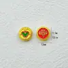 Acessórios de Contas Espaçadoras Estilo Antigo Douradas Esmaltadas Cinco Deuses da Riqueza Contas da Sorte Pulseira DIY Colar Fio de Mão Contas Soltas Acessórios