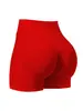 Shorts de Yoga Cintura Alta Sem Costura Transfronteiriços para Mulheres, Shorts Fitness com Levanta Bumbum em V, Shorts Esportivos de Ciclismo Justos Venda por Atacado