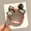 Elástico de Cabelo com Laço de Lã, Bola de Cabelo, Elástico de Cabelo de Ursinho, Argola de Cabelo Elegante de Veludo, Flor de Cabelo